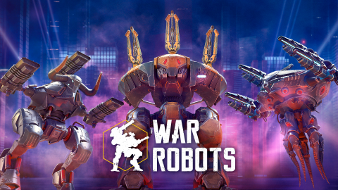War Robots, title and robot in the background