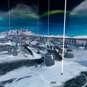 Aerial view of one of the War Robots maps